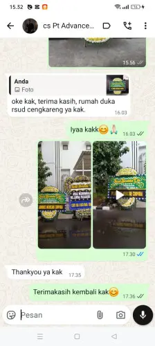 Testimonial Papan Bunga Pernikahan bojong leles
