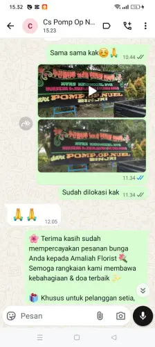 Testimonial Papan Bunga bojong leles