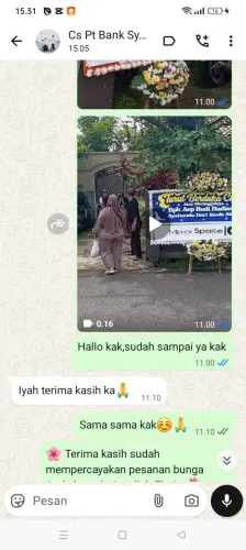 Testimonial Papan Bunga bojong leles